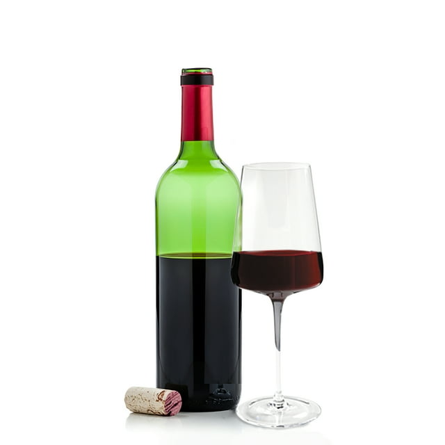 Clear Flared Red Wine Glass with Stem -4 Pcs Clear Flared Red Wine Glass with Stem -4 Pcs